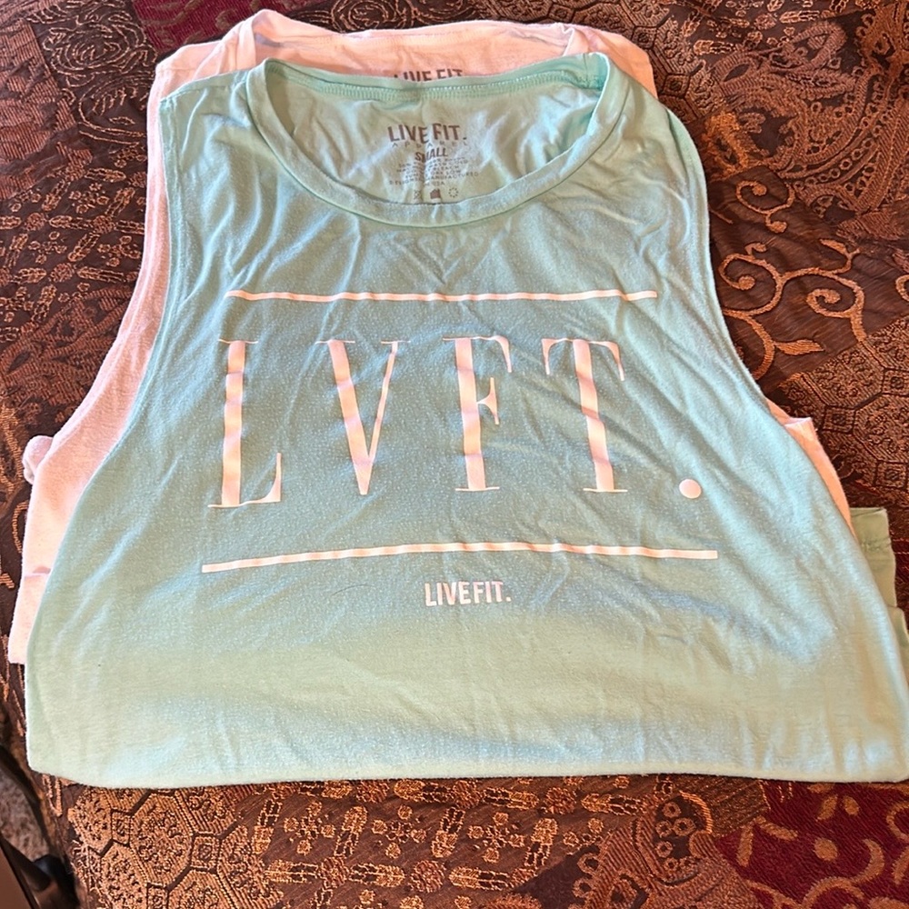2 LVFT (Live Fit) Muscle Tanks